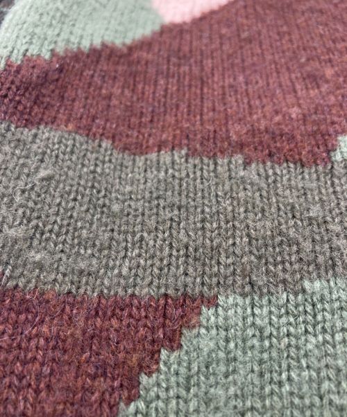 sacai（サカイ）sacai (サカイ) KAWS (カウズ) ジャガードニットプルオーバー マルチカラー サイズ:1の古着・服飾アイテム