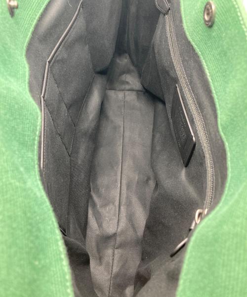 COACH（コーチ）COACH (コーチ) カラーブロックトート グリーン×ブラウンの古着・服飾アイテム