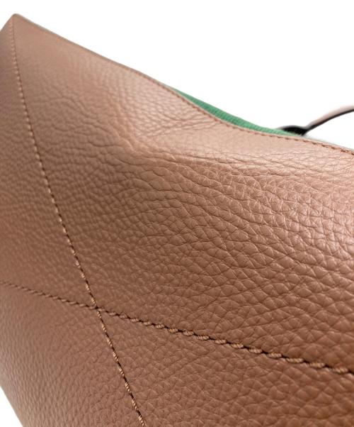 COACH（コーチ）COACH (コーチ) カラーブロックトート グリーン×ブラウンの古着・服飾アイテム