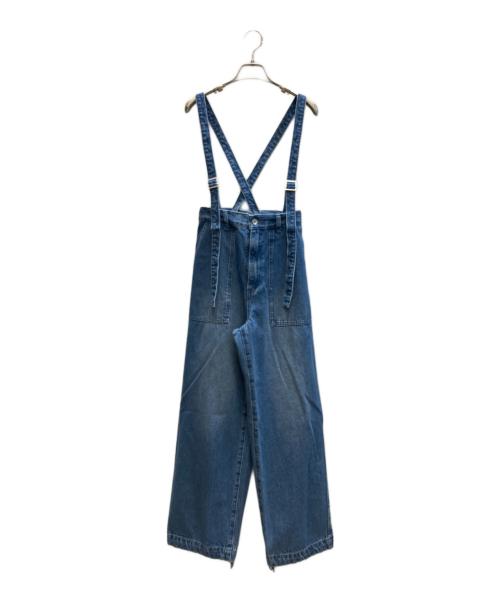 Q.anos（キュアノス）Q.anos (キュアノス) サスペンダーベイカーデニム インディゴ サイズ:SIZE Freeの古着・服飾アイテム
