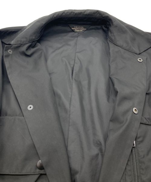 UNUSED（アンユーズド）UNUSED (アンユーズド) ミリタリーステンカラーコート ブラック サイズ:１の古着・服飾アイテム