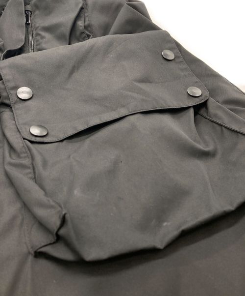 UNUSED（アンユーズド）UNUSED (アンユーズド) ミリタリーステンカラーコート ブラック サイズ:１の古着・服飾アイテム