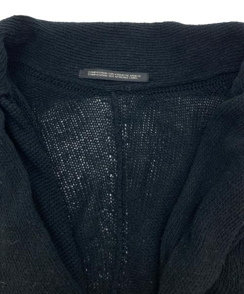 Y's（ワイズ）Y's (ワイズ) コットンニットカーディガン ブラック サイズ:3の古着・服飾アイテム