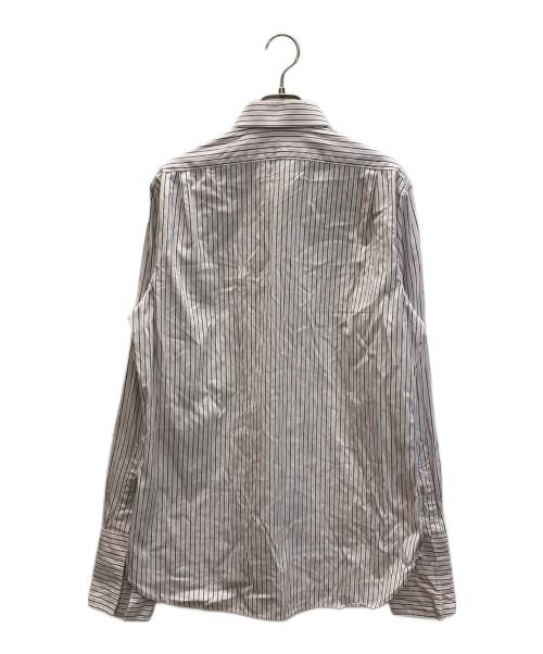 POLO RALPH LAUREN（ポロ・ラルフローレン）POLO RALPH LAUREN (ポロ・ラルフローレン) ストライプシャツ ピンク サイズ:SIZE 15 1/2の古着・服飾アイテム