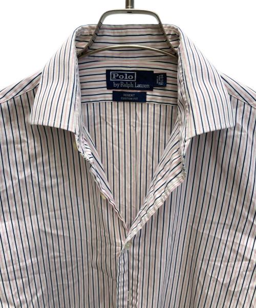 POLO RALPH LAUREN（ポロ・ラルフローレン）POLO RALPH LAUREN (ポロ・ラルフローレン) ストライプシャツ ピンク サイズ:SIZE 15 1/2の古着・服飾アイテム