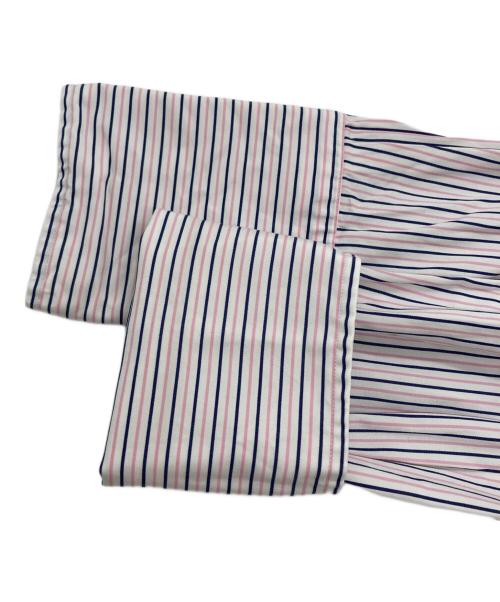 POLO RALPH LAUREN（ポロ・ラルフローレン）POLO RALPH LAUREN (ポロ・ラルフローレン) ストライプシャツ ピンク サイズ:SIZE 15 1/2の古着・服飾アイテム