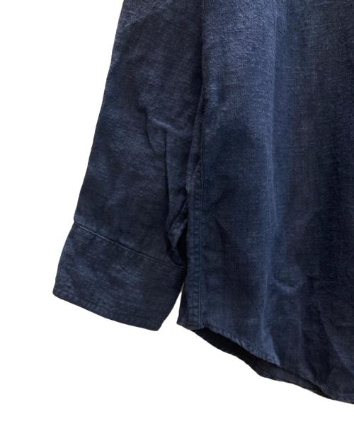 FOLL（フォル）FOLL (フォル) french linen heavy washed shirt ネイビー サイズ:SIZE 2の古着・服飾アイテム