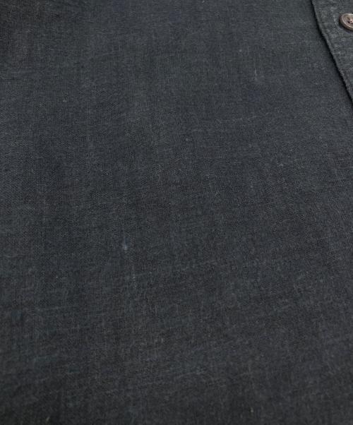 FOLL（フォル）FOLL (フォル) french linen heavy washed shirt ネイビー サイズ:SIZE 2の古着・服飾アイテム