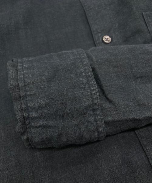 FOLL（フォル）FOLL (フォル) french linen heavy washed shirt ネイビー サイズ:SIZE 2の古着・服飾アイテム