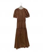 CASA FLINEカーサフライン）の古着「ブラウスワンピース」｜ブラウン