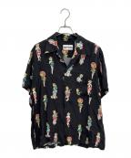 NEAT ALOHAニートアロハ）の古着「アロハシャツ」｜ブラック