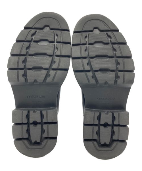 Ferragamo（フェラガモ）Ferragamo (フェラガモ) レザー チェルシーブーツ ブラック サイズ:7の古着・服飾アイテム