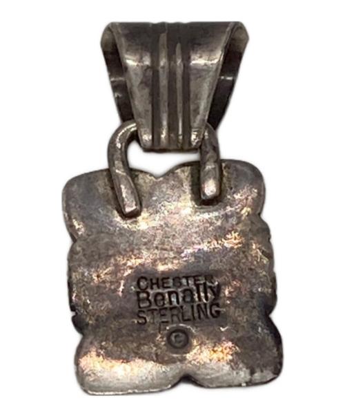 Navajo（ナバホ）Navajo (ナバホ) ペンダントトップ ブラック×シルバーの古着・服飾アイテム