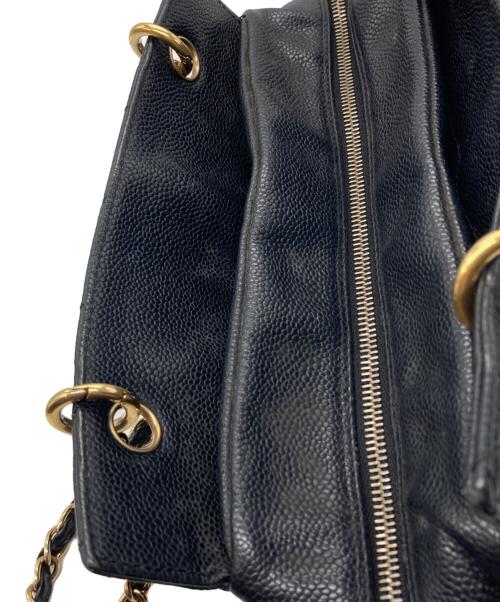 CHANEL（シャネル）CHANEL (シャネル) マトラッセ キャビアスキン プチタイムレス トートバッグ ブラックの古着・服飾アイテム