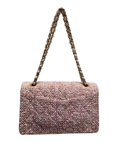 CHANEL（シャネル）CHANEL (シャネル) マトラッセ ツイード フラップ チェーン ショルダーバッグ ピンクの古着・服飾アイテム