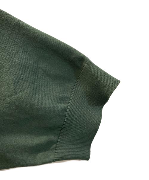 CABAN（キャバン）CABaN (キャバン) ポリエステル バイカラーカーディガン グリーン サイズ:FREEの古着・服飾アイテム