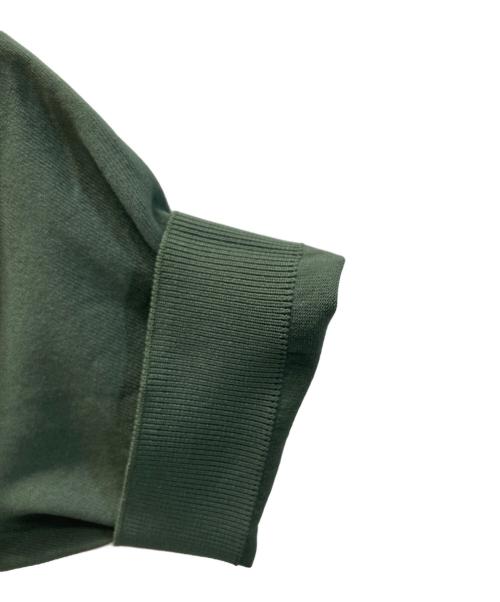 CABAN（キャバン）CABaN (キャバン) ポリエステル バイカラーカーディガン グリーン サイズ:FREEの古着・服飾アイテム