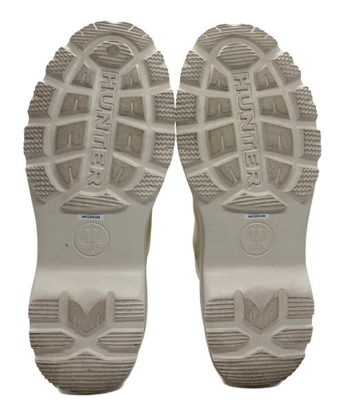 HUNTER（ハンター）HUNTER (ハンター) EXPLORER ANKLE ZIP FLATFORM BOOT ホワイト サイズ:US 8の古着・服飾アイテム