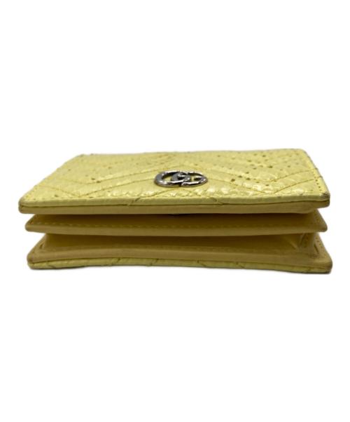 GUCCI（グッチ）GUCCI (グッチ) ダブルGカードケース イエローの古着・服飾アイテム
