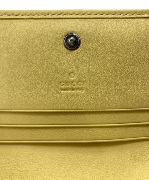 GUCCI（グッチ）GUCCI (グッチ) ダブルGカードケース イエローの古着・服飾アイテム