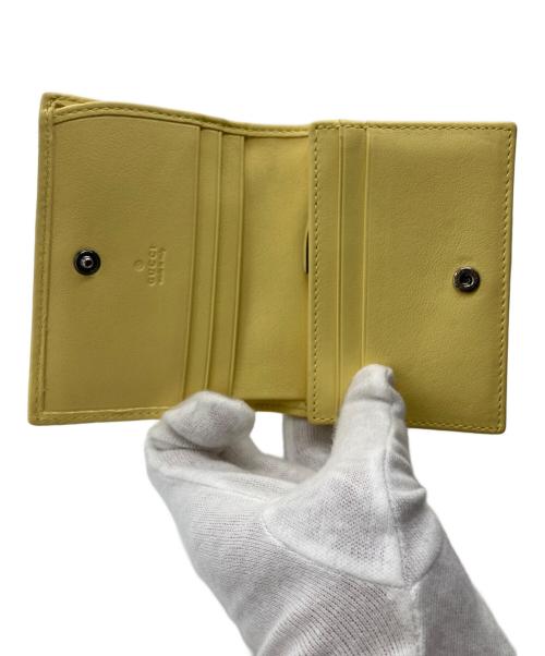 GUCCI（グッチ）GUCCI (グッチ) ダブルGカードケース イエローの古着・服飾アイテム