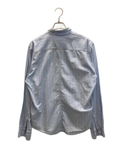 Frank&Eileen（フランクアンドアイリーン）Frank&Eileen (フランクアンドアイリーン) LUKE ストライプシャツ ブルー サイズ:SIZE Sの古着・服飾アイテム