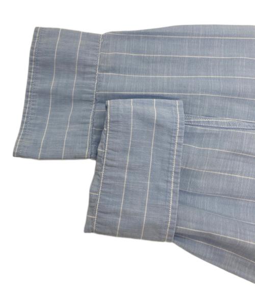 Frank&Eileen（フランクアンドアイリーン）Frank&Eileen (フランクアンドアイリーン) LUKE ストライプシャツ ブルー サイズ:SIZE Sの古着・服飾アイテム