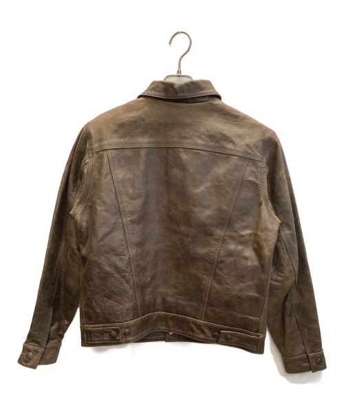 GAP（ギャップ）GAP (ギャップ) 00's レザートラッカージャケット ブラウン サイズ:XSの古着・服飾アイテム