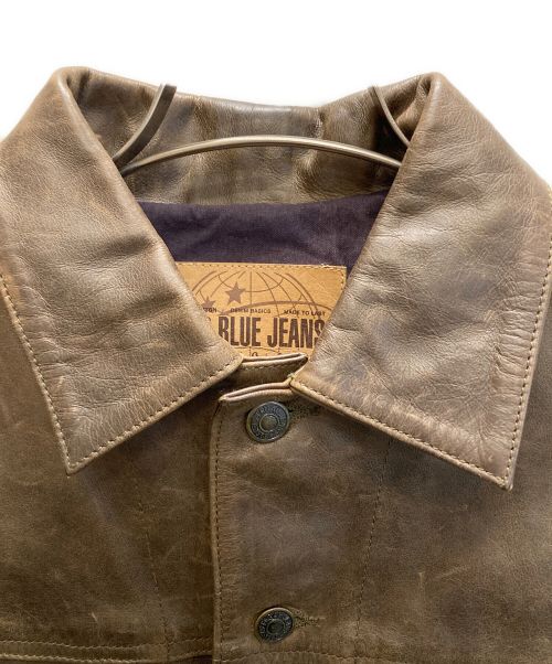 GAP（ギャップ）GAP (ギャップ) 00's レザートラッカージャケット ブラウン サイズ:XSの古着・服飾アイテム