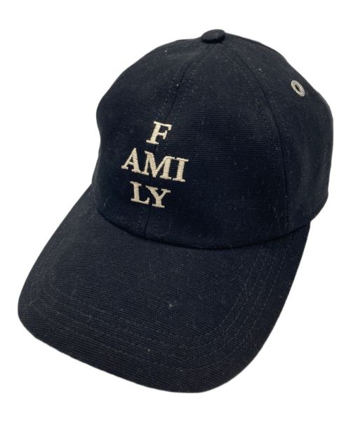AMI Alexandre Mattiussi（アミアレクサンドルマテュッシ）AMI Alexandre Mattiussi (アミ アレクサンドル マテュッシ) キャップ ブラックの古着・服飾アイテム