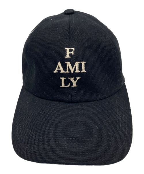AMI Alexandre Mattiussi（アミアレクサンドルマテュッシ）AMI Alexandre Mattiussi (アミ アレクサンドル マテュッシ) キャップ ブラックの古着・服飾アイテム