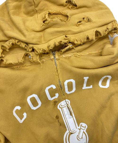COCOLOBLAND（ココロブランド）COCOLOBLAND (ココロブランド) ハーフジップパーカー イエロー サイズ:XXLの古着・服飾アイテム