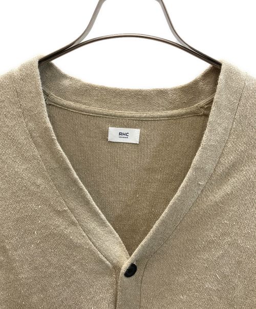 RHC Ron Herman（アールエイチシー ロンハーマン）RHC Ron Herman (アールエイチシー ロンハーマン) Linen Knit Cardigan ベージュ サイズ:Ｓの古着・服飾アイテム