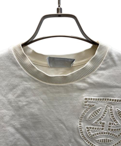 Salvatore Ferragamo（サルヴァトーレ フェラガモ）Salvatore Ferragamo (サルヴァトーレ フェラガモ) ロゴカットTシャツ ホワイト サイズ:Sの古着・服飾アイテム