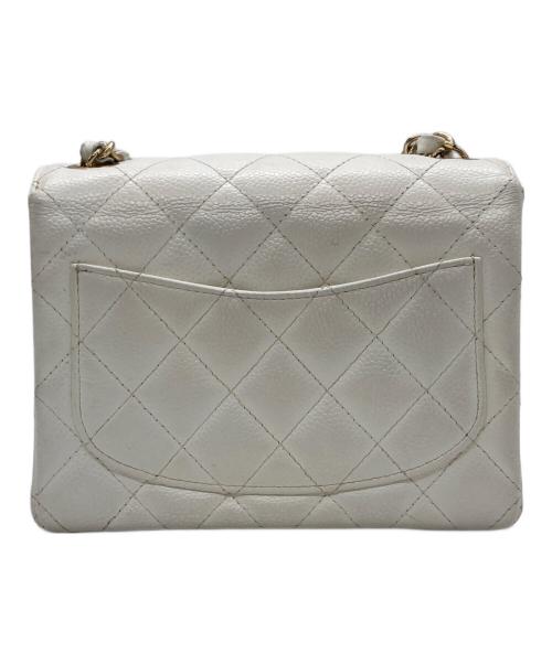CHANEL（シャネル）CHANEL (シャネル) キャビアスキン　ミニマトラッセチェーンショルダーバッグ ホワイト サイズ:FREEの古着・服飾アイテム