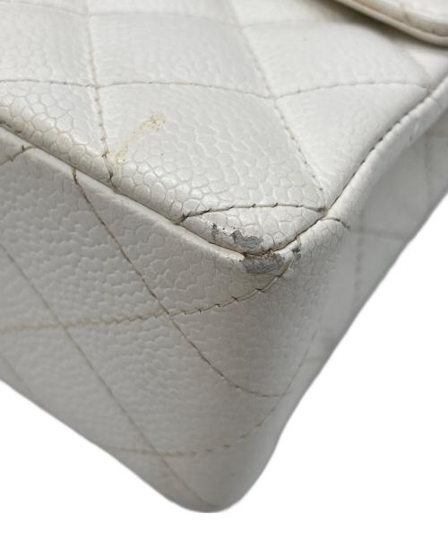 CHANEL（シャネル）CHANEL (シャネル) キャビアスキン　ミニマトラッセチェーンショルダーバッグ ホワイト サイズ:FREEの古着・服飾アイテム