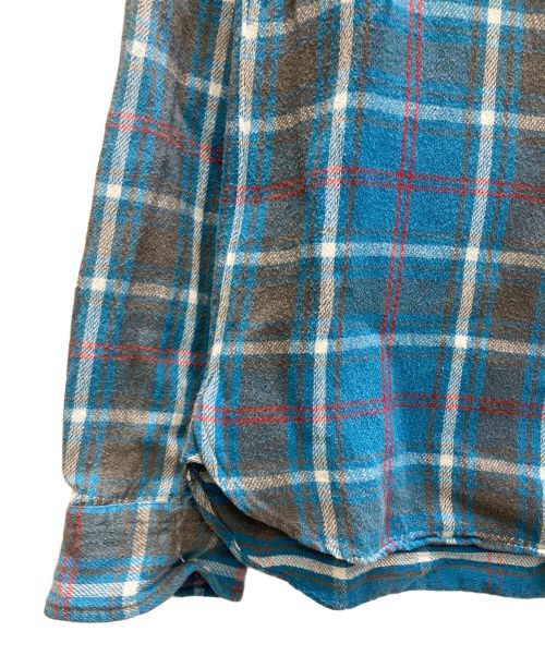 RRL（ダブルアールエル）RRL (ダブルアールエル) チェックシャツ ブルー サイズ:SIZE XSの古着・服飾アイテム