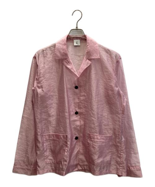 6(ROKU) BEAUTY&YOUTH（ロク ビューティーアンドユース）6(ROKU) BEAUTY&YOUTH (ロク ビューティーアンドユース) SUKE SHIRT ピンク サイズ:36の古着・服飾アイテム
