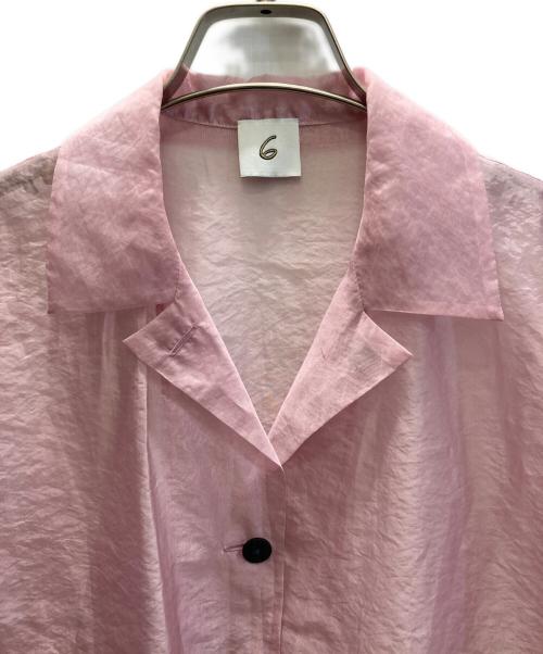 6(ROKU) BEAUTY&YOUTH（ロク ビューティーアンドユース）6(ROKU) BEAUTY&YOUTH (ロク ビューティーアンドユース) SUKE SHIRT ピンク サイズ:36の古着・服飾アイテム