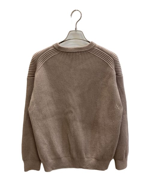 AURALEE（オーラリー）AURALEE (オーラリー) SUPER FINE WOOL RIB KNIT BIG P/O ブラウン サイズ:SIZE 0の古着・服飾アイテム