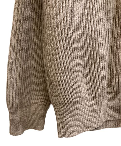 AURALEE（オーラリー）AURALEE (オーラリー) SUPER FINE WOOL RIB KNIT BIG P/O ブラウン サイズ:SIZE 0の古着・服飾アイテム