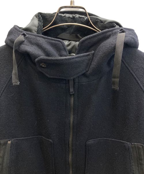 Schott（ショット）Schott (ショット) Engineered Garments (エンジニアド ガーメンツ) Melton Utility Hooded Coat ネイビー サイズ:XSの古着・服飾アイテム
