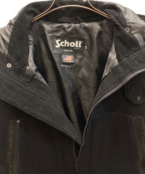 Schott（ショット）Schott (ショット) Engineered Garments (エンジニアド ガーメンツ) Melton Utility Hooded Coat ネイビー サイズ:XSの古着・服飾アイテム