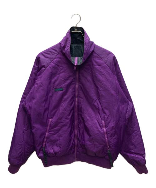 Columbia（コロンビア）Columbia (コロンビア) リバーシブル ナイロンジャケット ブラック×パープル サイズ:SIZE Lの古着・服飾アイテム