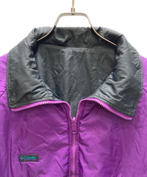 Columbia（コロンビア）Columbia (コロンビア) リバーシブル ナイロンジャケット ブラック×パープル サイズ:SIZE Lの古着・服飾アイテム