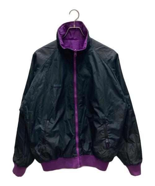 Columbia（コロンビア）Columbia (コロンビア) リバーシブル ナイロンジャケット ブラック×パープル サイズ:SIZE Lの古着・服飾アイテム