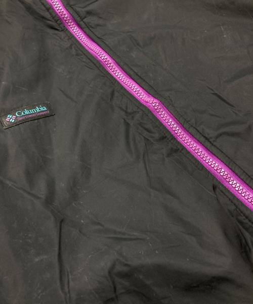 Columbia（コロンビア）Columbia (コロンビア) リバーシブル ナイロンジャケット ブラック×パープル サイズ:SIZE Lの古着・服飾アイテム