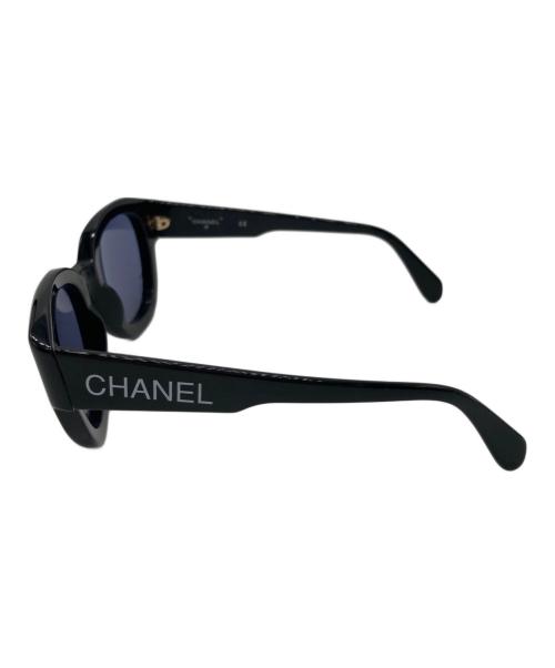 CHANEL（シャネル）CHANEL (シャネル) ロゴサングラス ブラックの古着・服飾アイテム