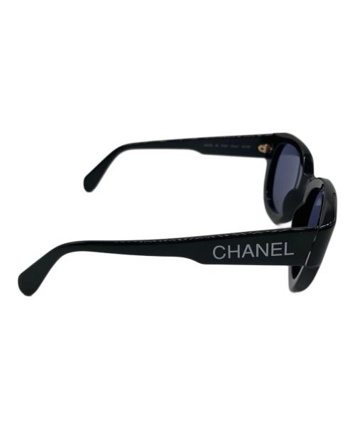 CHANEL（シャネル）CHANEL (シャネル) ロゴサングラス ブラックの古着・服飾アイテム