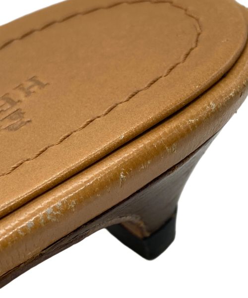 HERMES（エルメス）HERMES (エルメス) ダブルベルトサンダル ブラウン サイズ:SIZE 37の古着・服飾アイテム